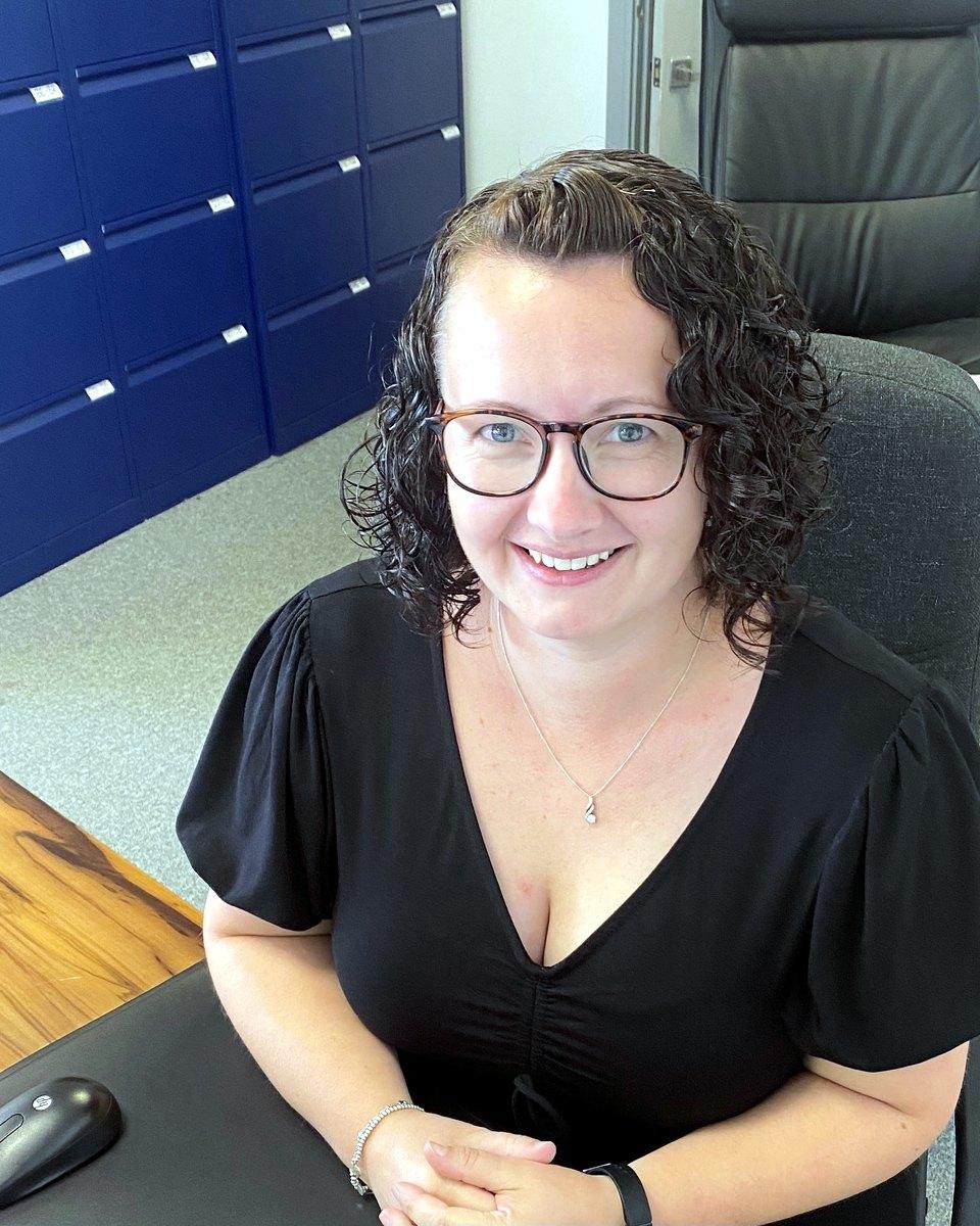 Julie Inch at her desk